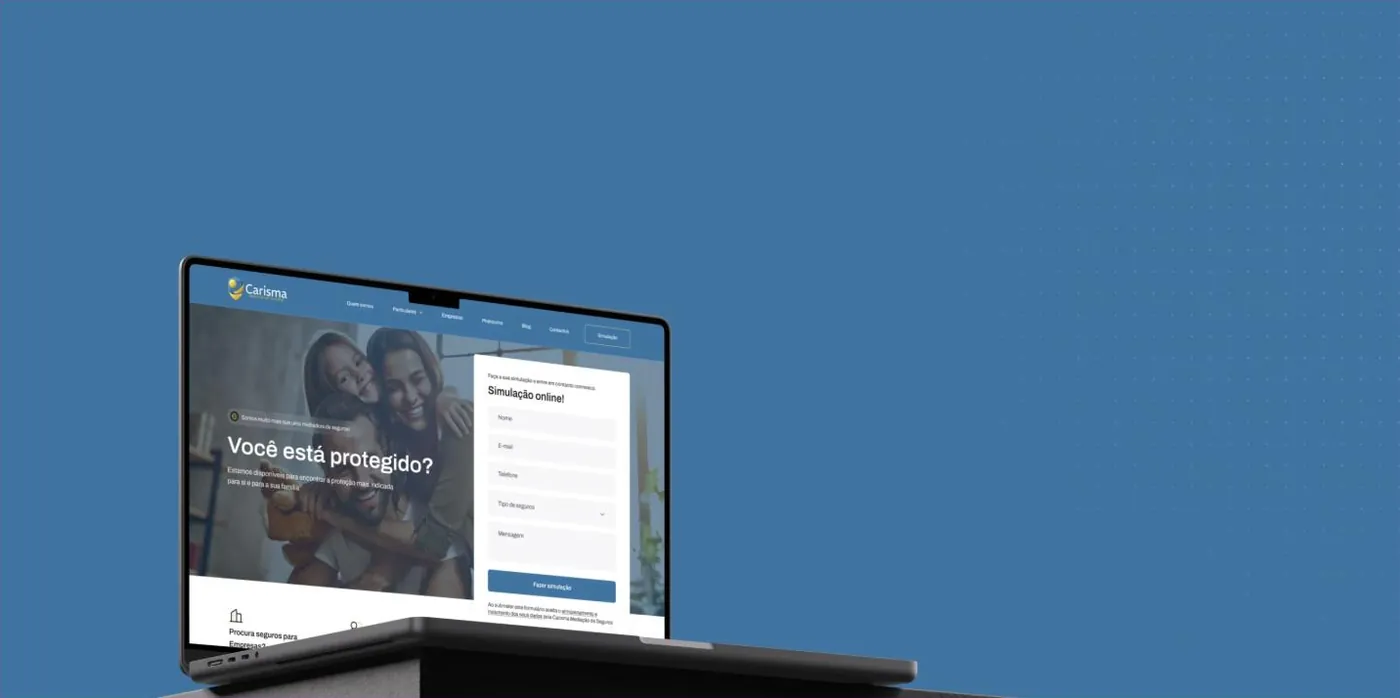 Carisma Seguros website